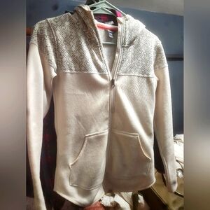 Stylish Cream Zip-Up Hoodie